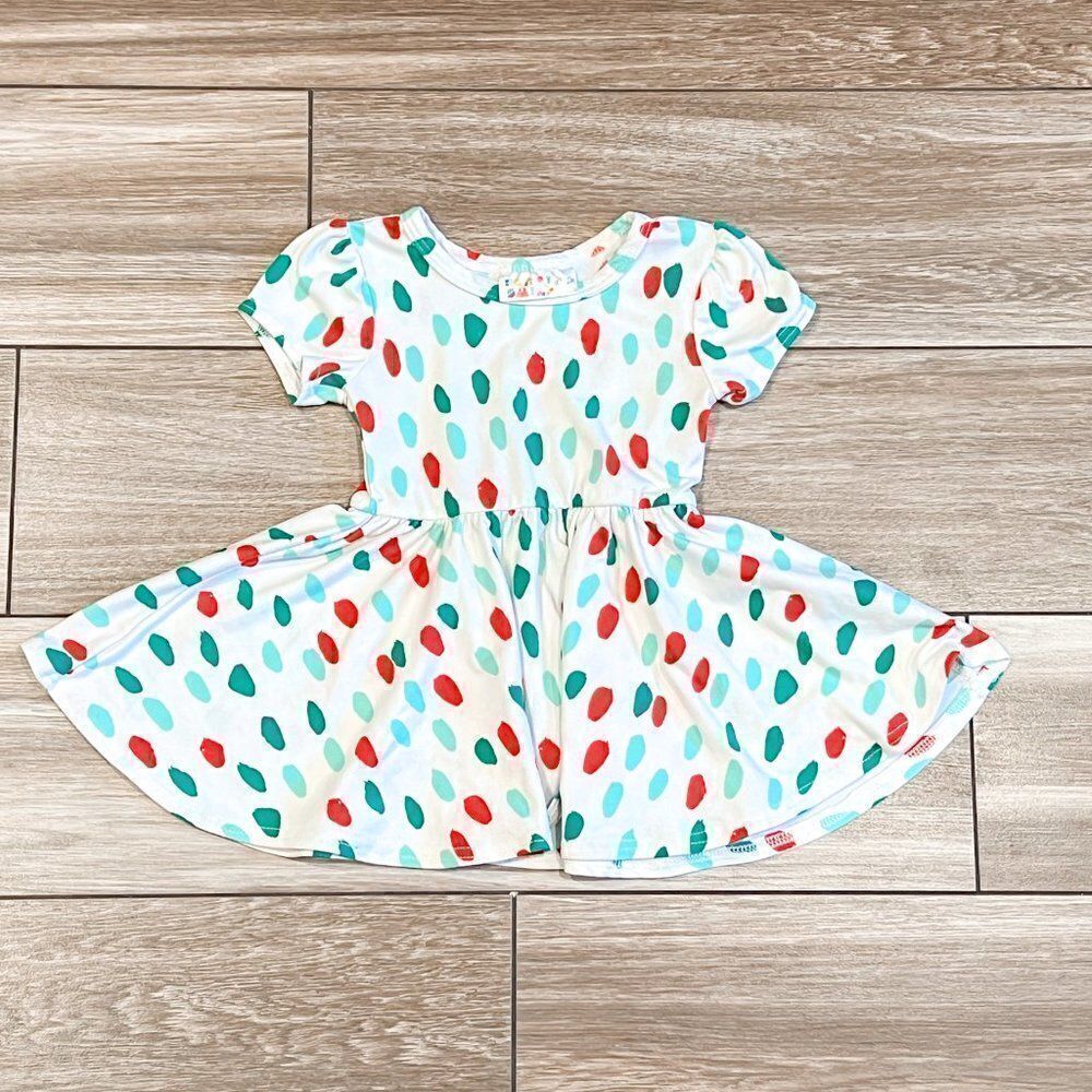 Dot Dot Smile Polka Dot Twirl Dress, Size 6-12M